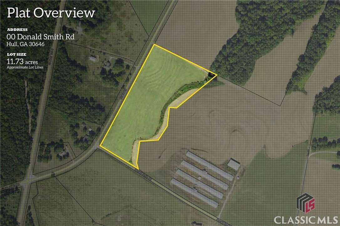 11 Acres of Agricultural Land for Sale in Hull, Georgia