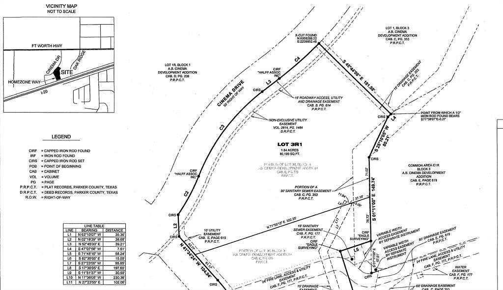 1.84 Acres of Commercial Land for Sale in Hudson Oaks, Texas