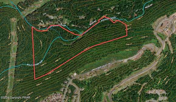 38.8 Acres of Recreational Land for Sale in Tannersville, Pennsylvania