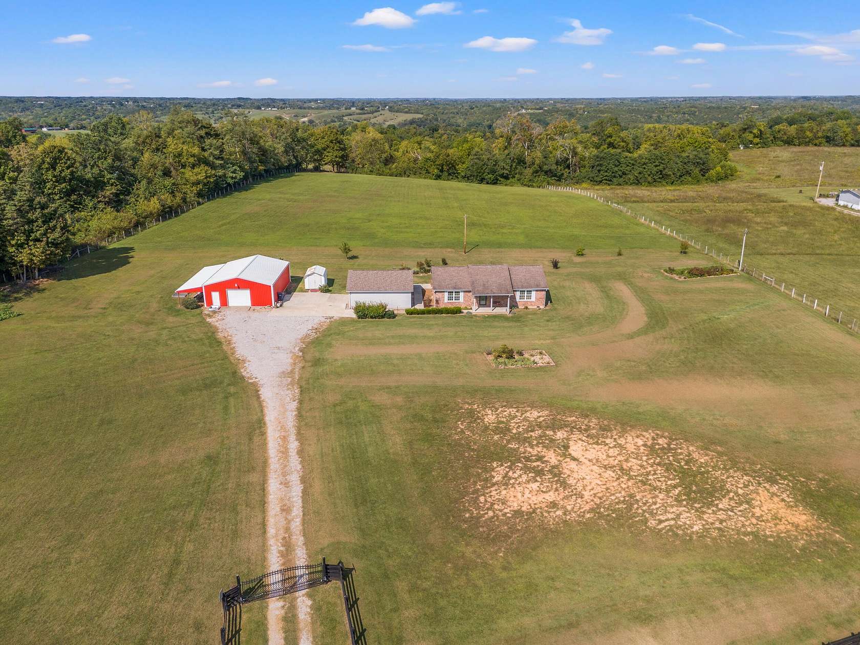 6.84 Acres of Land with Home for Sale in Waco, Kentucky