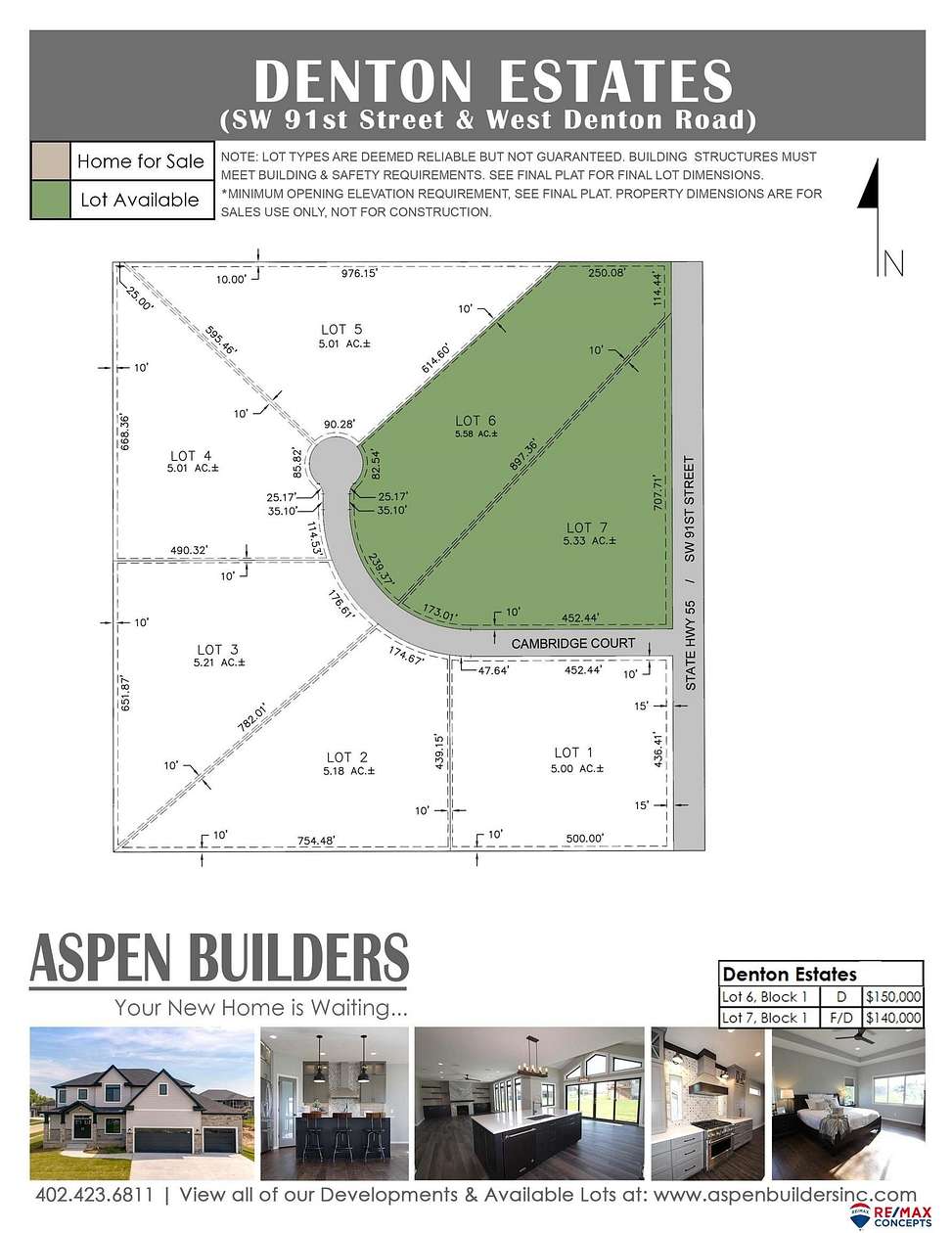 5.33 Acres of Residential Land for Sale in Denton, Nebraska