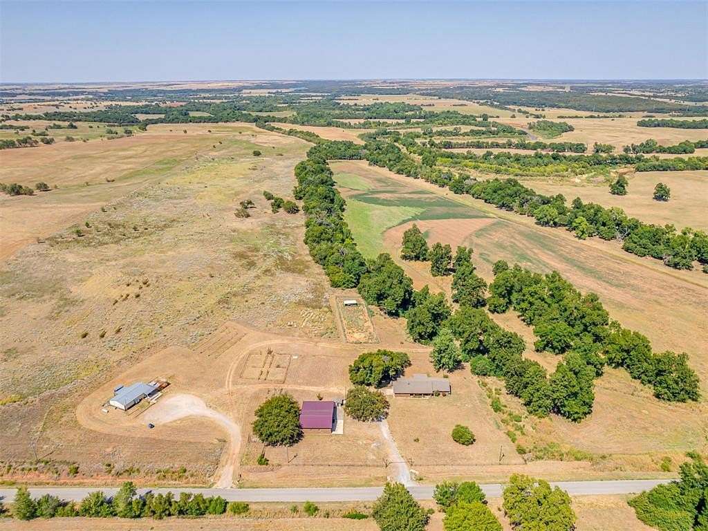 83.6 Acres of Agricultural Land with Home for Sale in Anadarko, Oklahoma