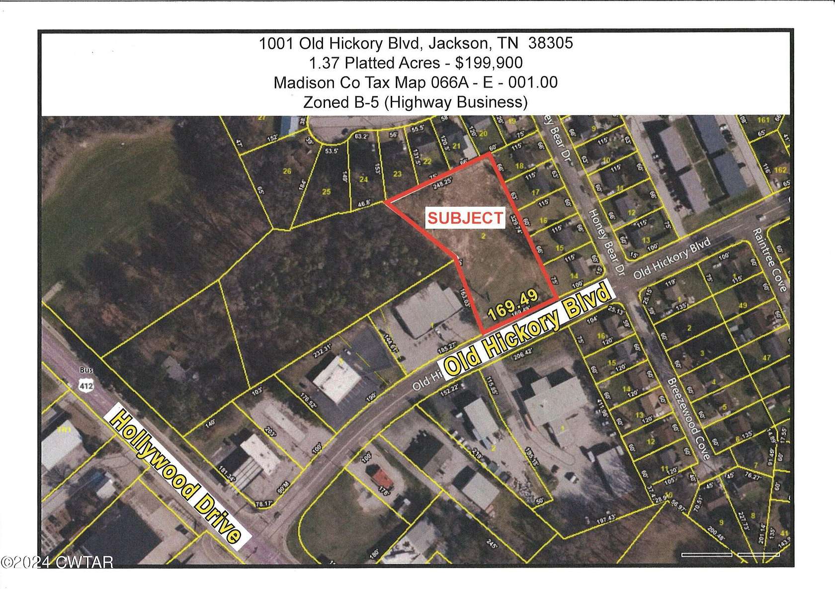 1.37 Acres of Commercial Land for Sale in Jackson, Tennessee