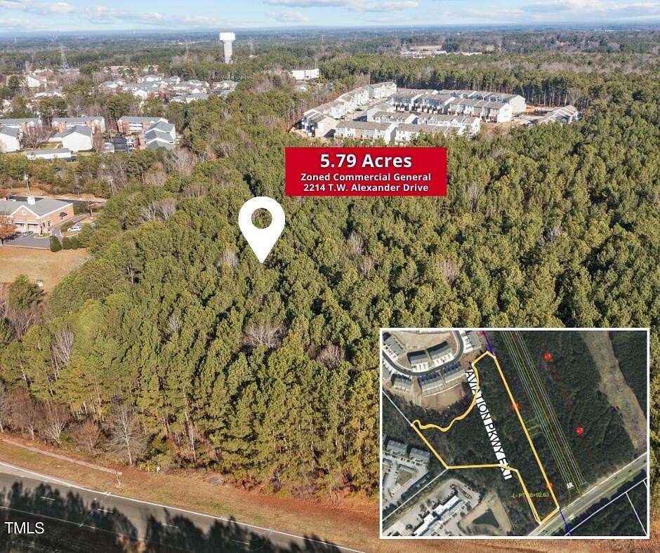 5.79 Acres of Mixed-Use Land for Sale in Durham, North Carolina