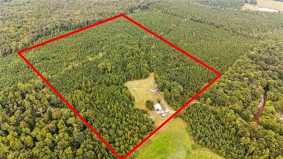 33.68 Acres of Agricultural Land with Home for Sale in Troy, North Carolina