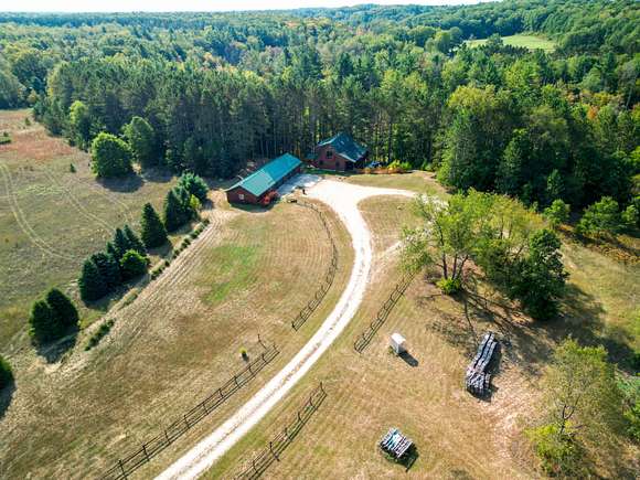 11.5 Acres of Land with Home for Sale in White Cloud, Michigan