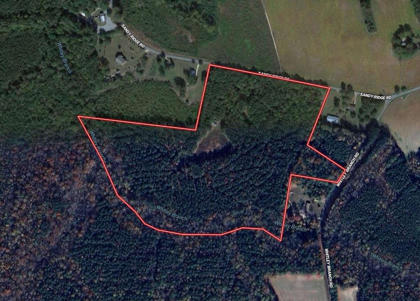 35.5 Acres of Improved Recreational Land for Sale in Franklin, Virginia