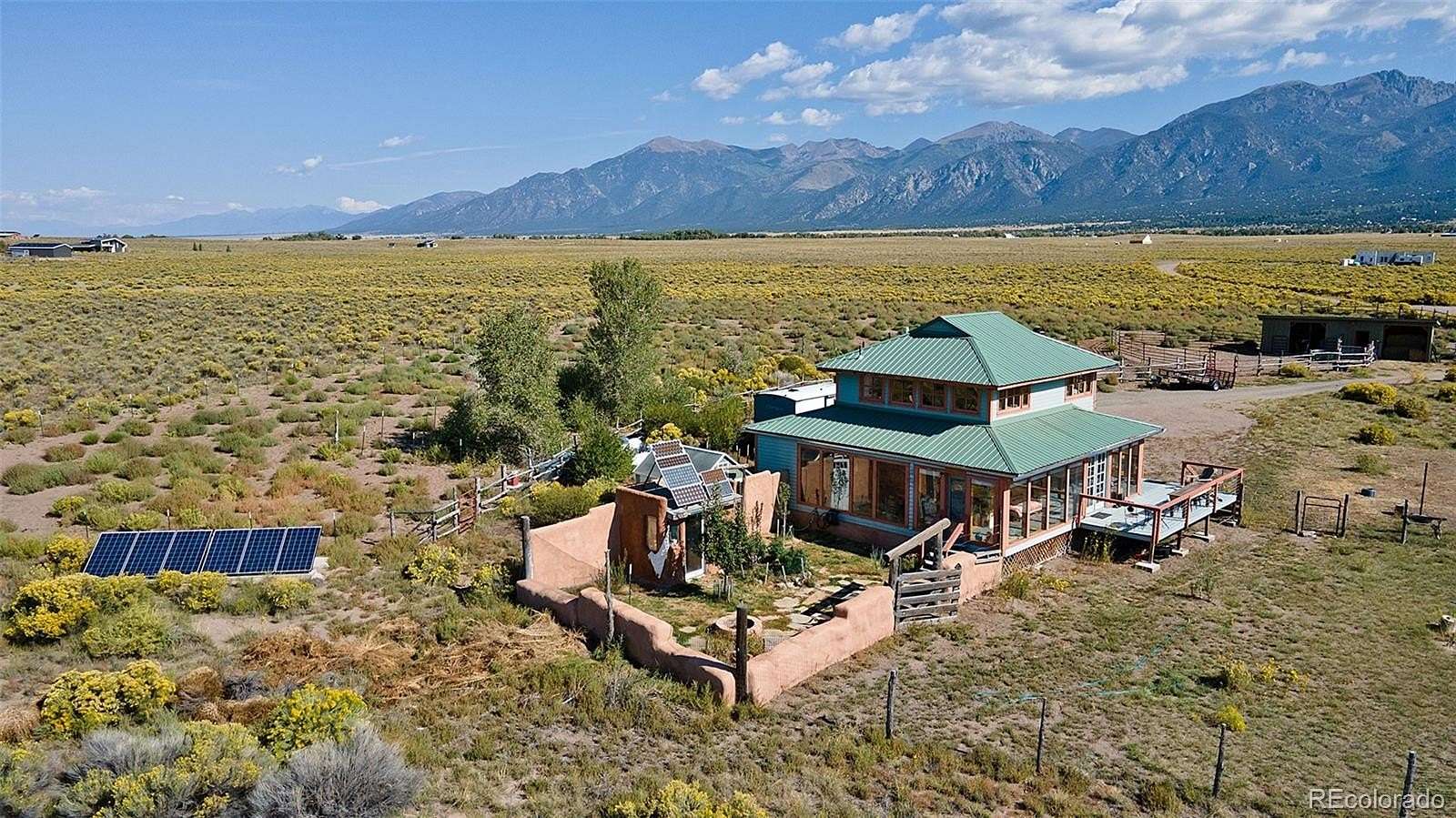 5.39 Acres of Land with Home for Sale in Crestone, Colorado