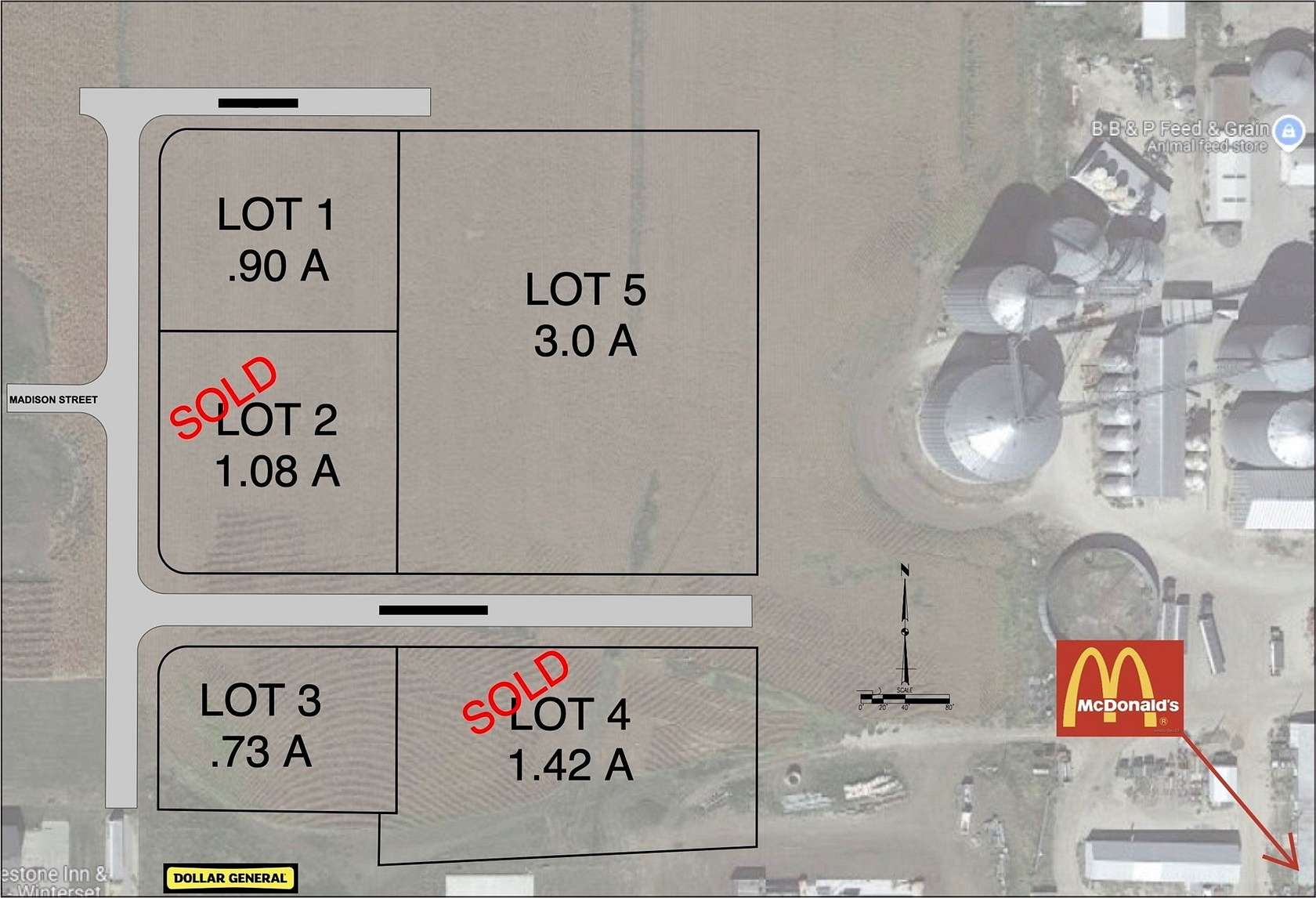 0.9 Acres of Commercial Land for Sale in Winterset, Iowa