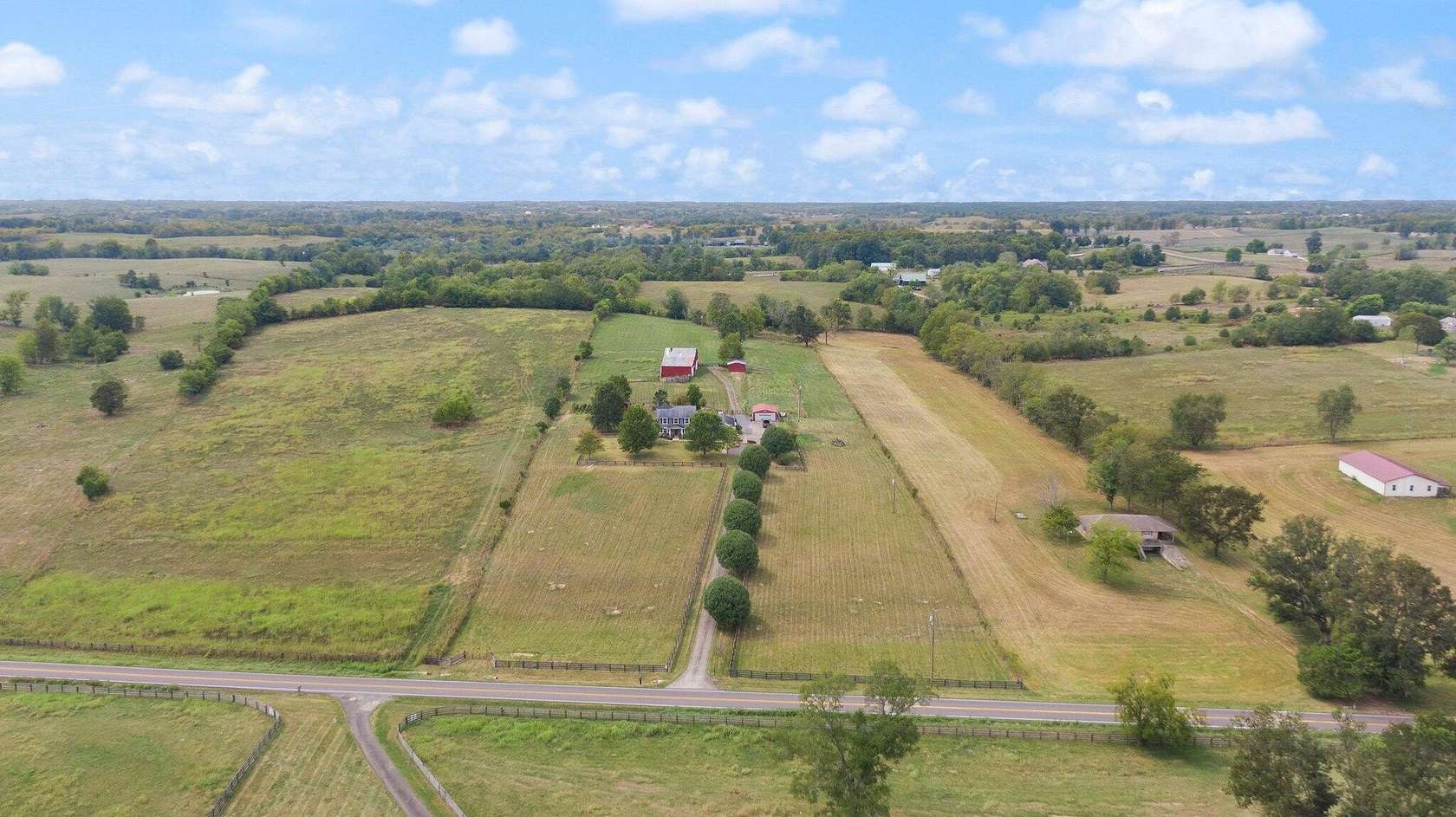 8.71 Acres of Land with Home for Sale in Perryville, Kentucky