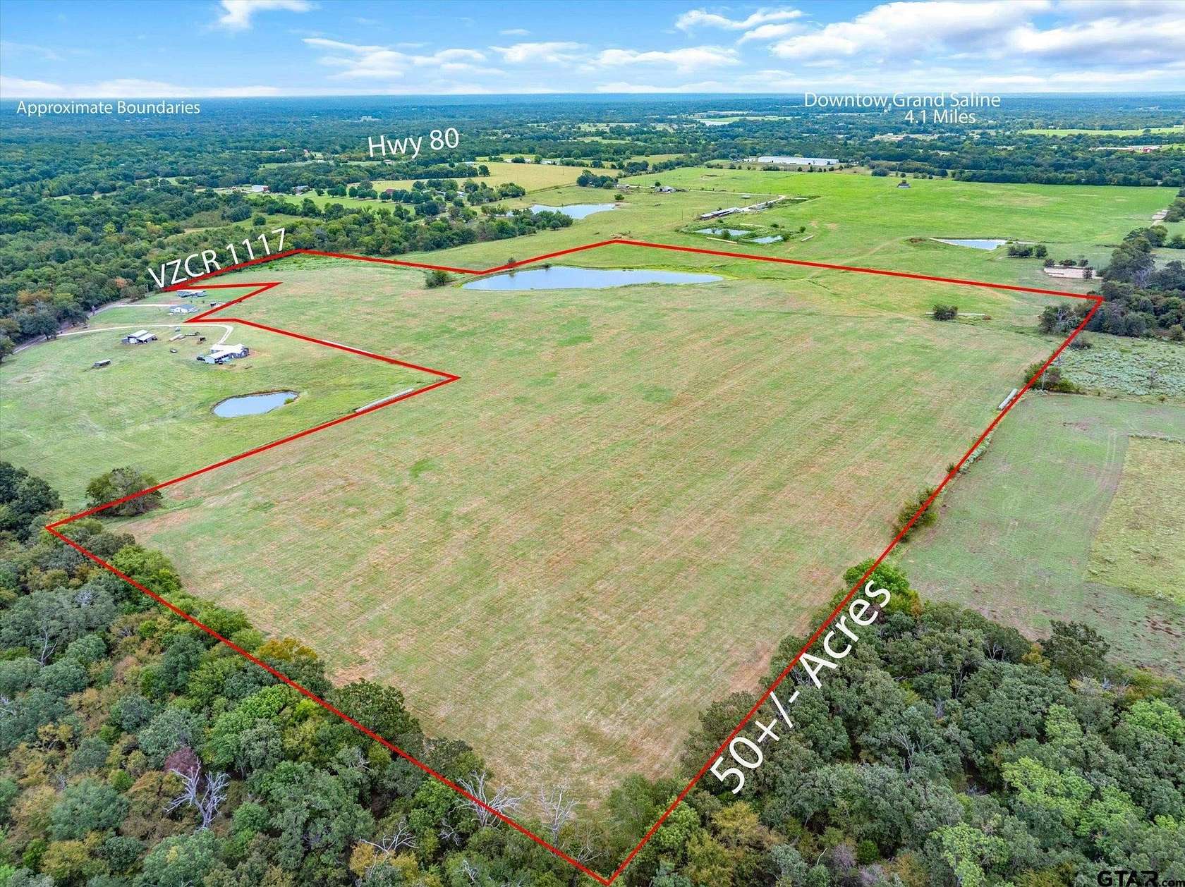 50 Acres of Land for Sale in Grand Saline, Texas