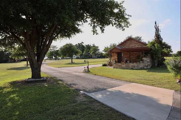 Property tree-lined driveway