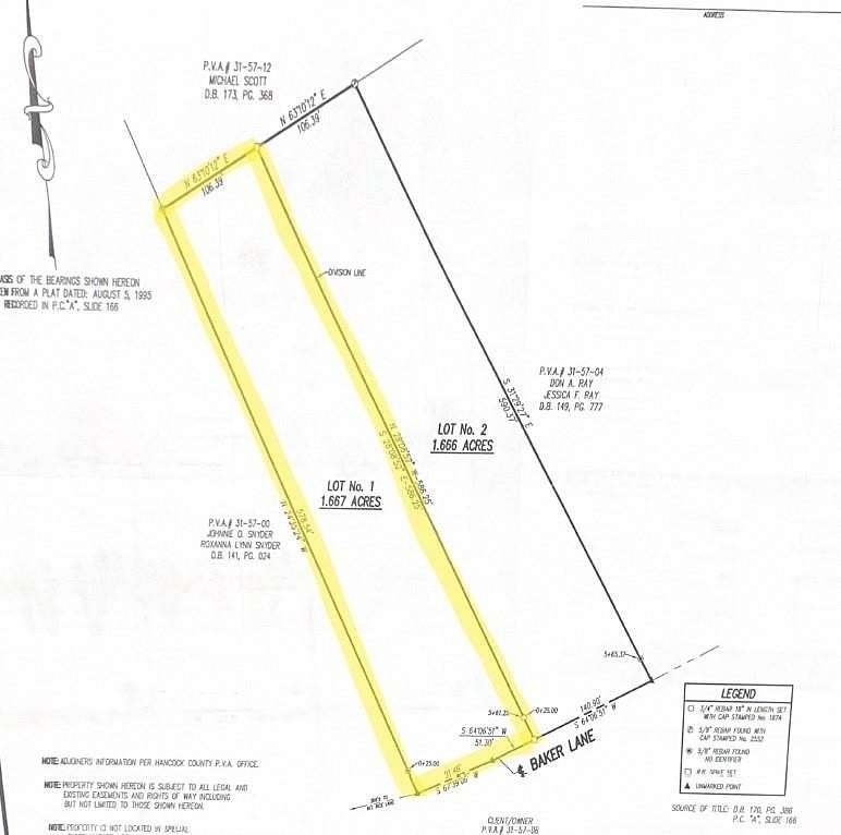1.67 Acres of Land for Sale in Hawesville, Kentucky