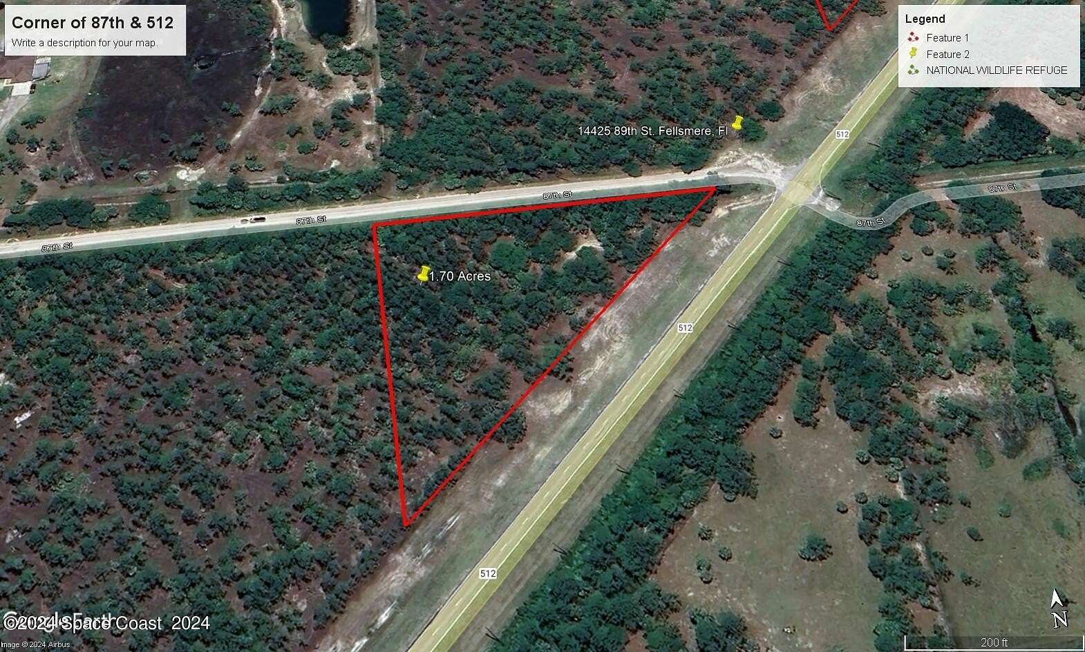 1.7 Acres of Land for Sale in Fellsmere, Florida