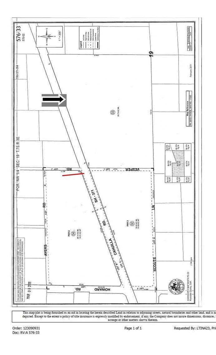 29.73 Acres of Land for Sale in Anza, California