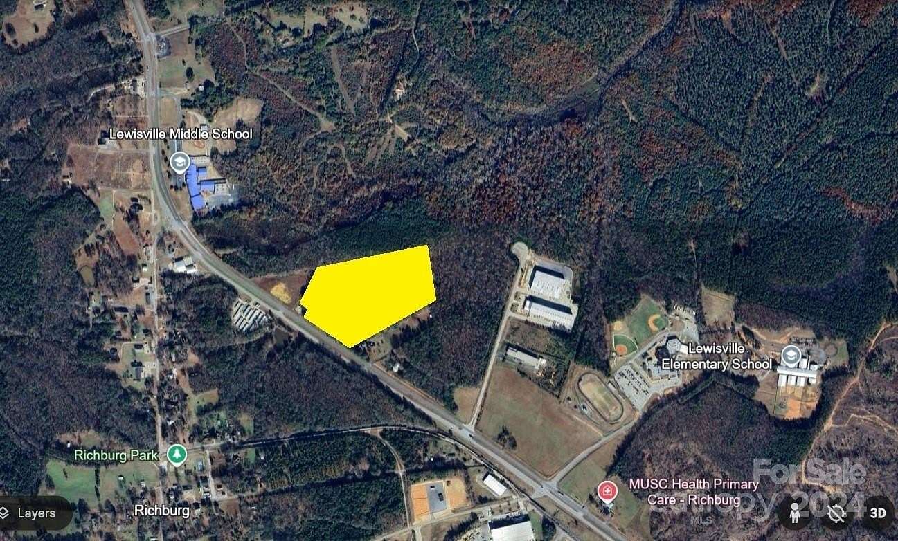 19.3 Acres of Commercial Land for Sale in Richburg, South Carolina