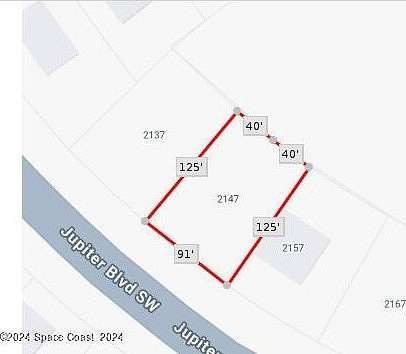 0.24 Acres of Residential Land for Sale in Palm Bay, Florida