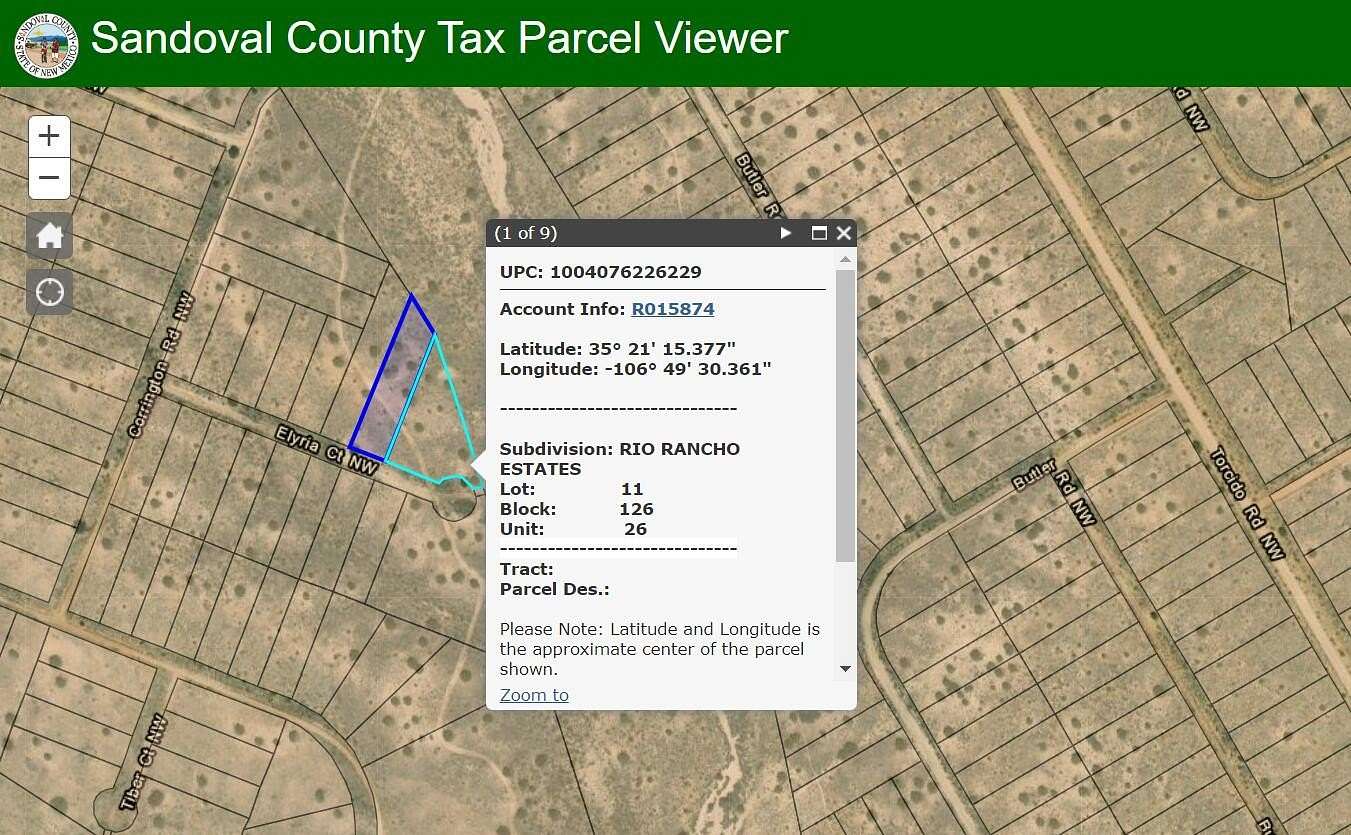 1.62 Acres of Land for Sale in Rio Rancho, New Mexico