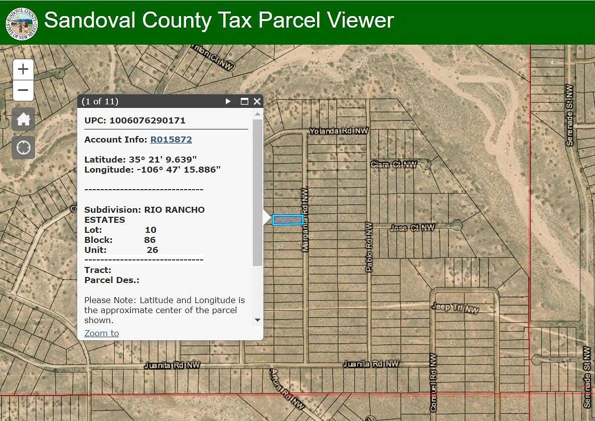 0.5 Acres of Land for Sale in Rio Rancho, New Mexico