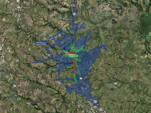 30 Acres of Commercial Land for Sale in Palmer, Texas