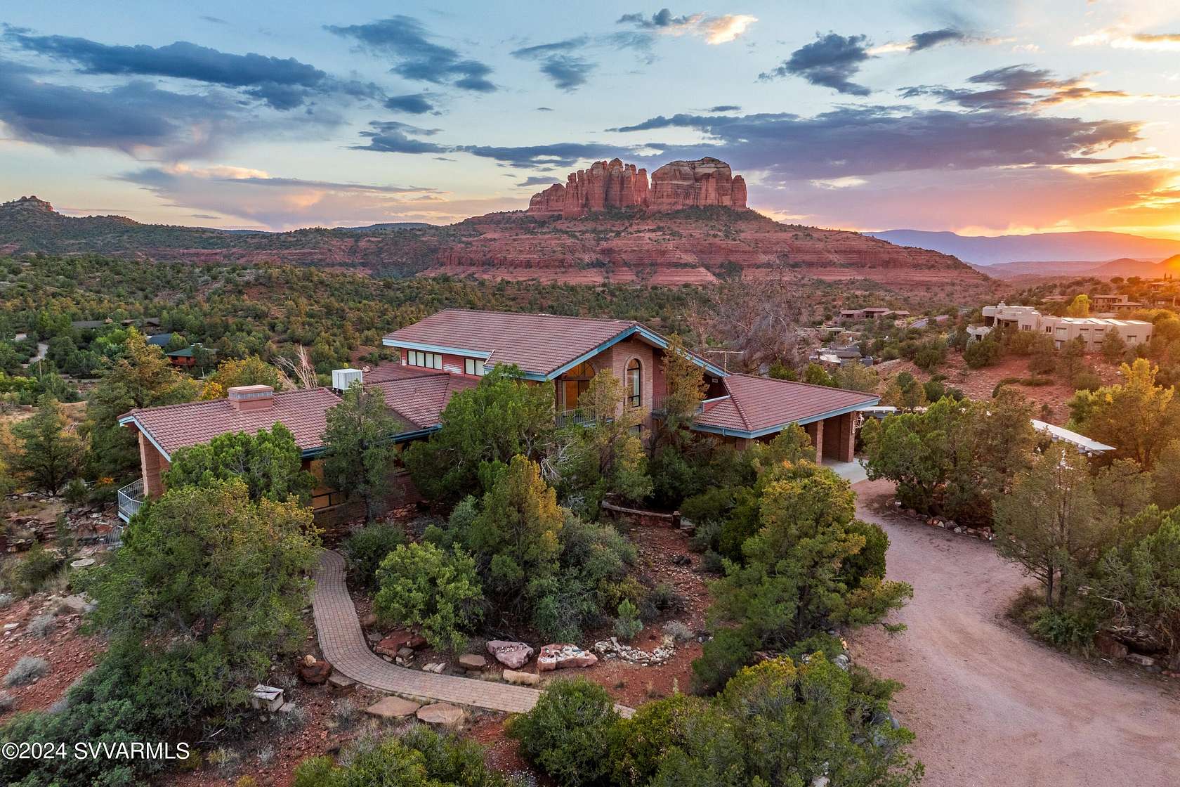 6.24 Acres of Residential Land with Home for Sale in Sedona, Arizona