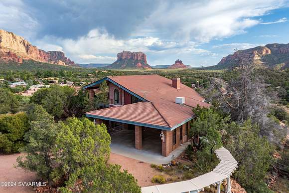 6.24 Acres of Residential Land with Home for Sale in Sedona, Arizona