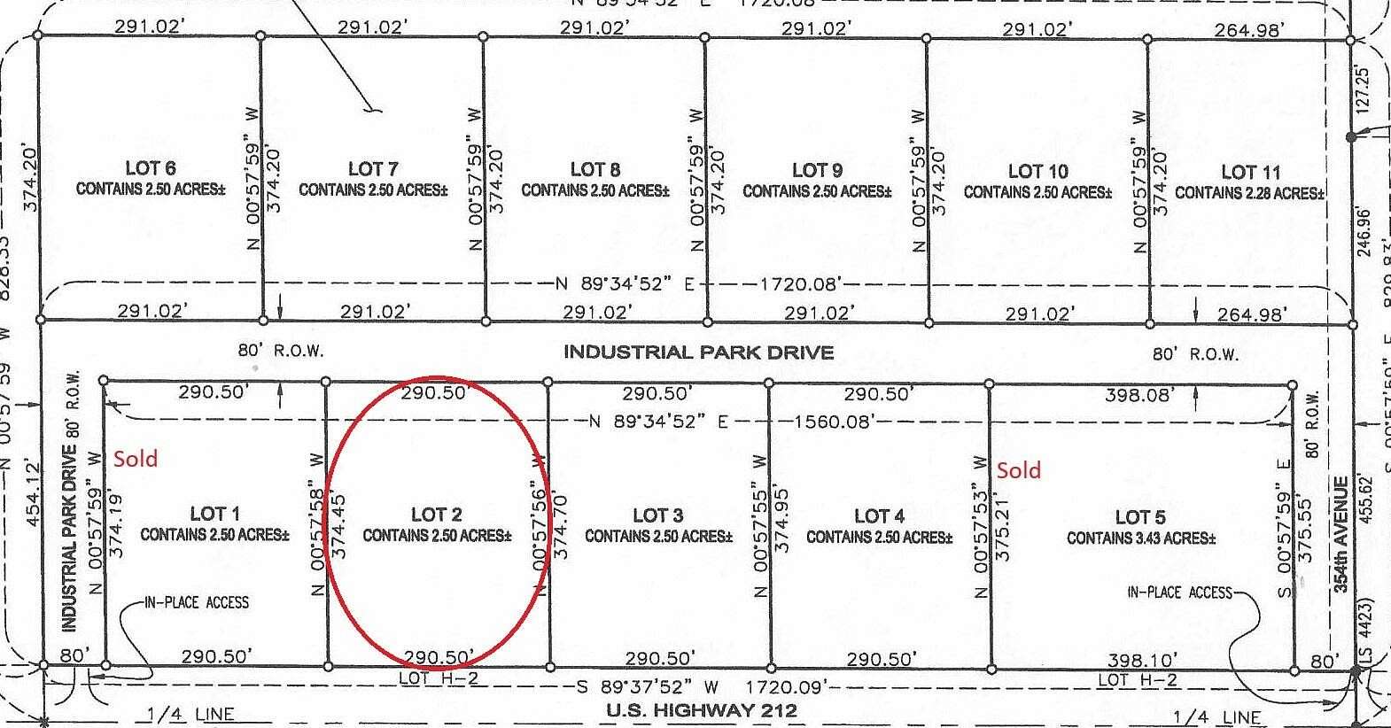 2.5 Acres of Commercial Land for Sale in Faulkton, South Dakota