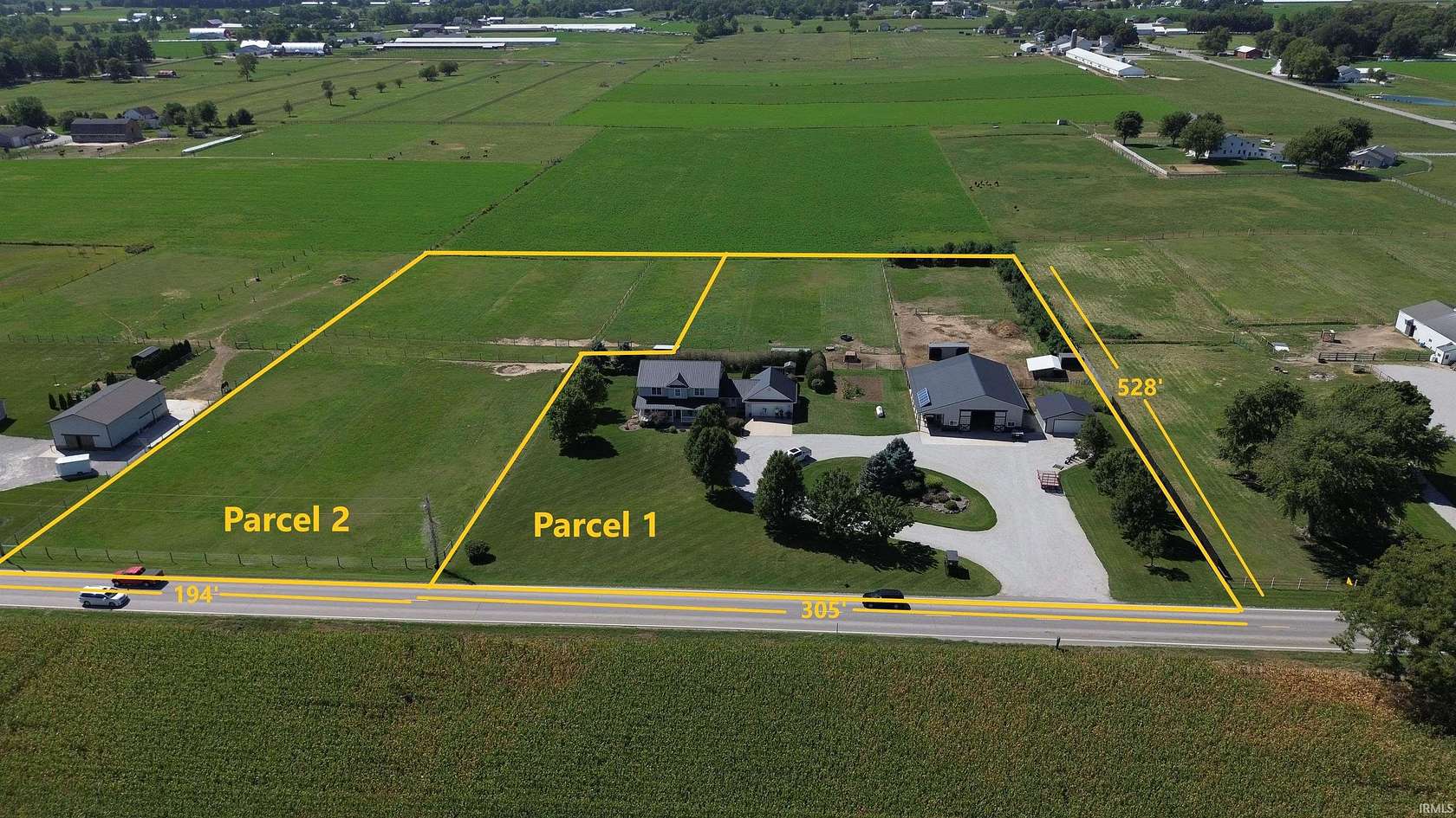 3.02 Acres of Residential Land with Home for Auction in Middlebury, Indiana