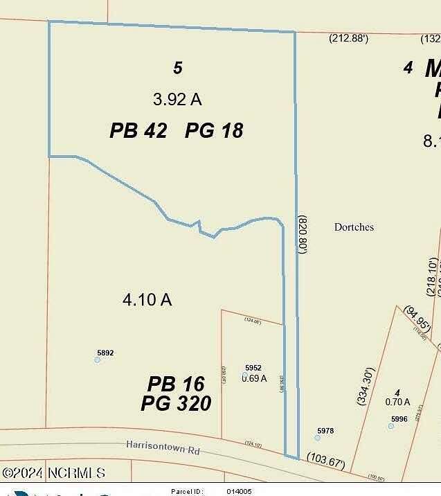 3.92 Acres of Residential Land for Sale in Dortches, North Carolina