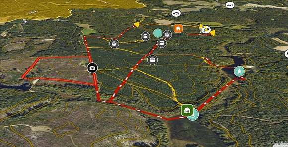 150 Acres of Recreational Land for Sale in Caret, Virginia