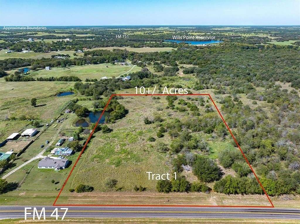 10.01 Acres of Land for Sale in Wills Point, Texas