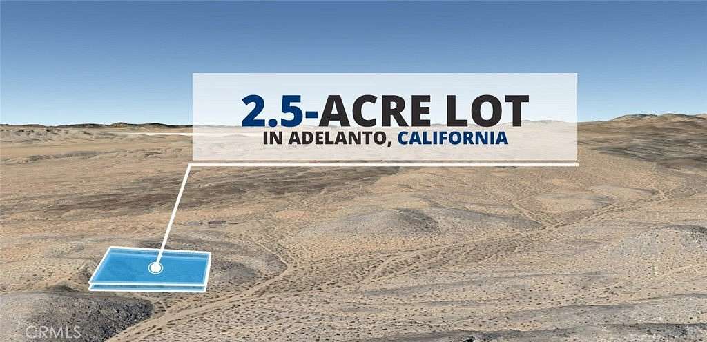 2.5 Acres of Land for Sale in Adelanto, California