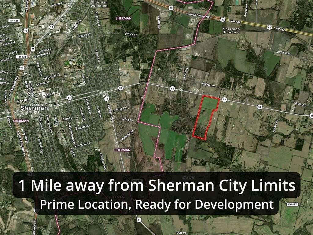 107.387 Acres of Land for Sale in Sherman, Texas