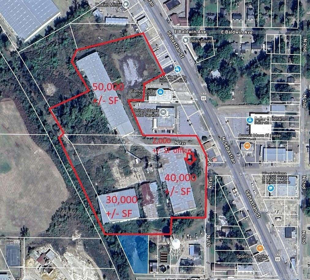 12.77 Acres of Commercial Land for Sale in West Helena, Arkansas