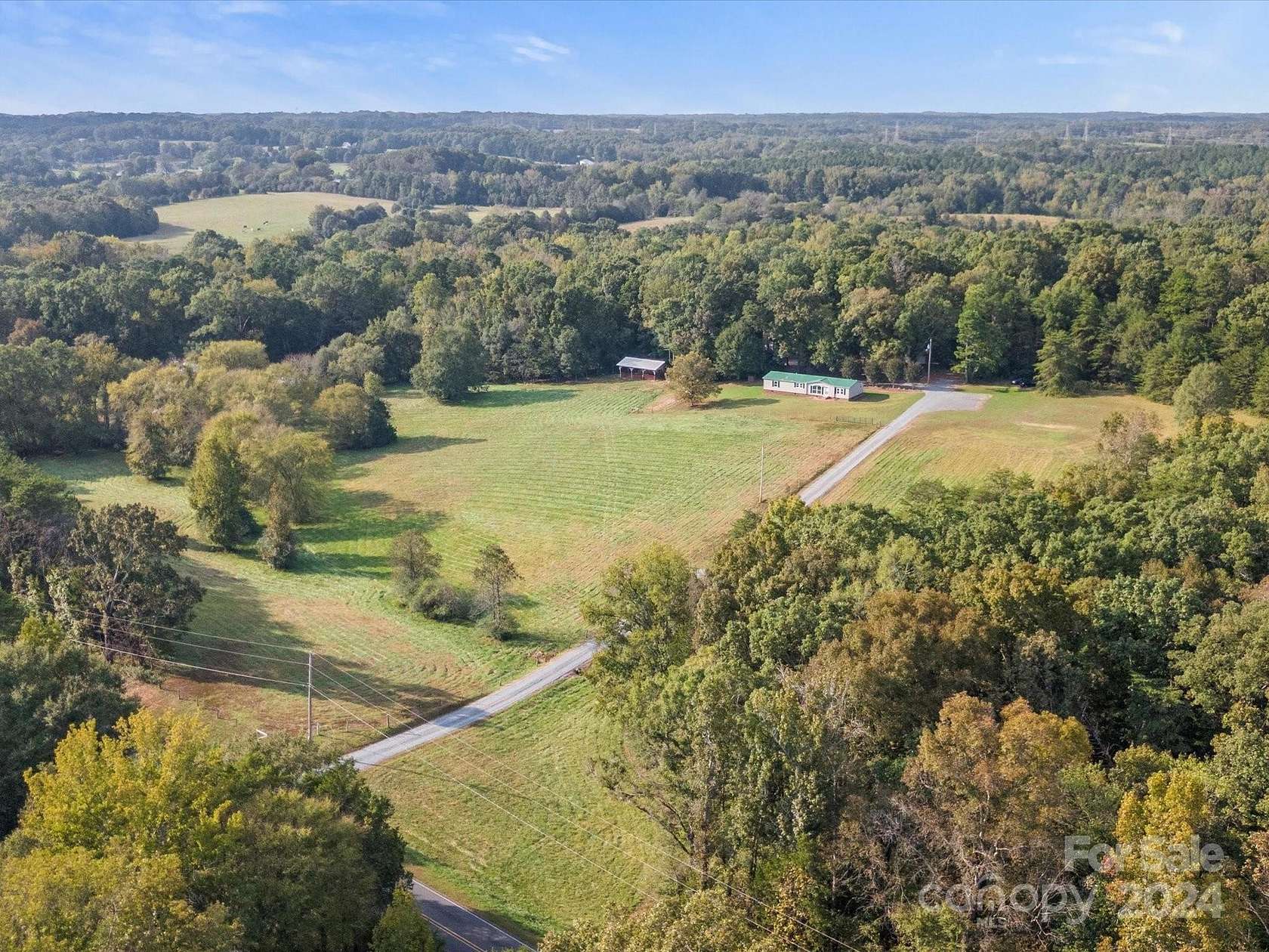 8.98 Acres of Land with Home for Sale in Oakboro, North Carolina