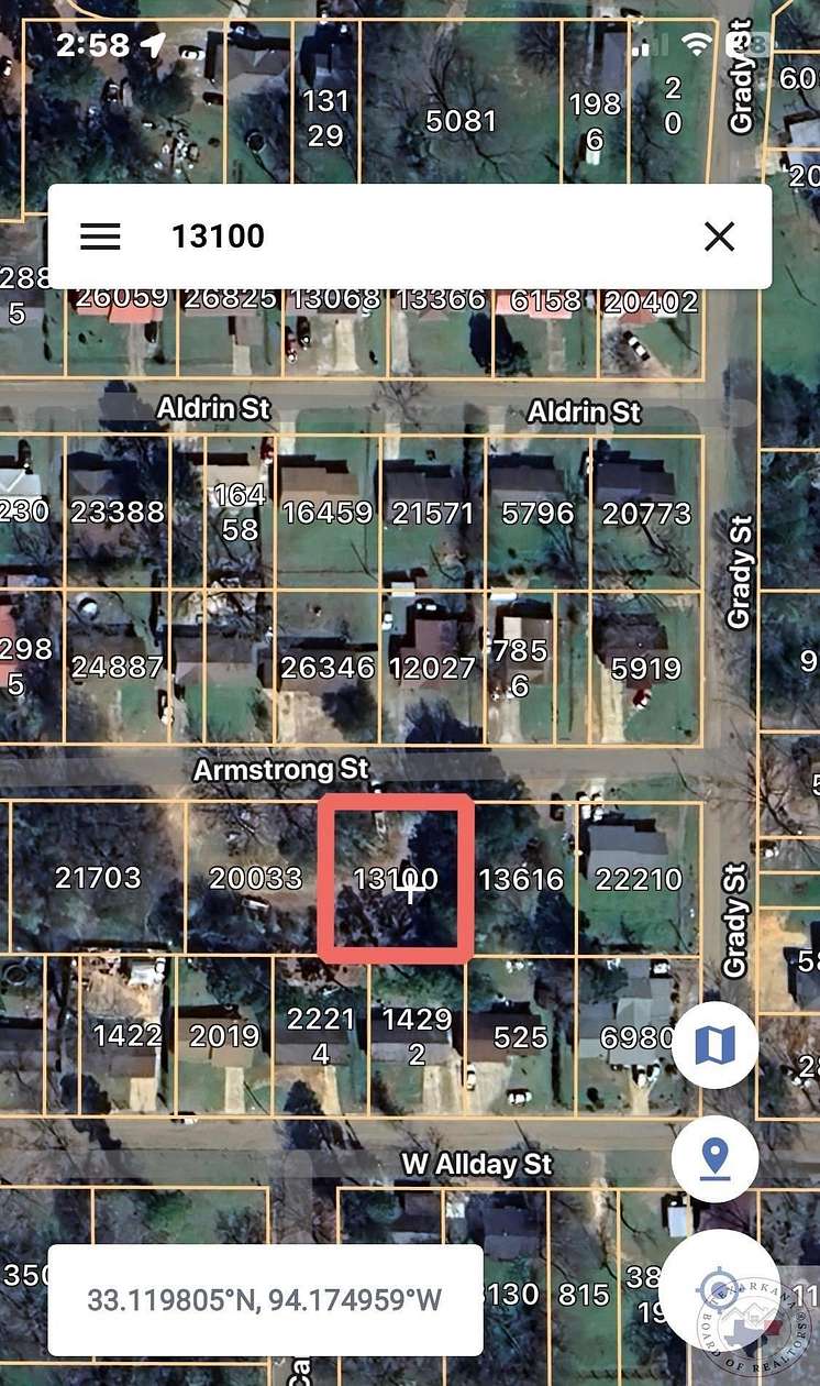 0.26 Acres of Land for Sale in Atlanta, Texas