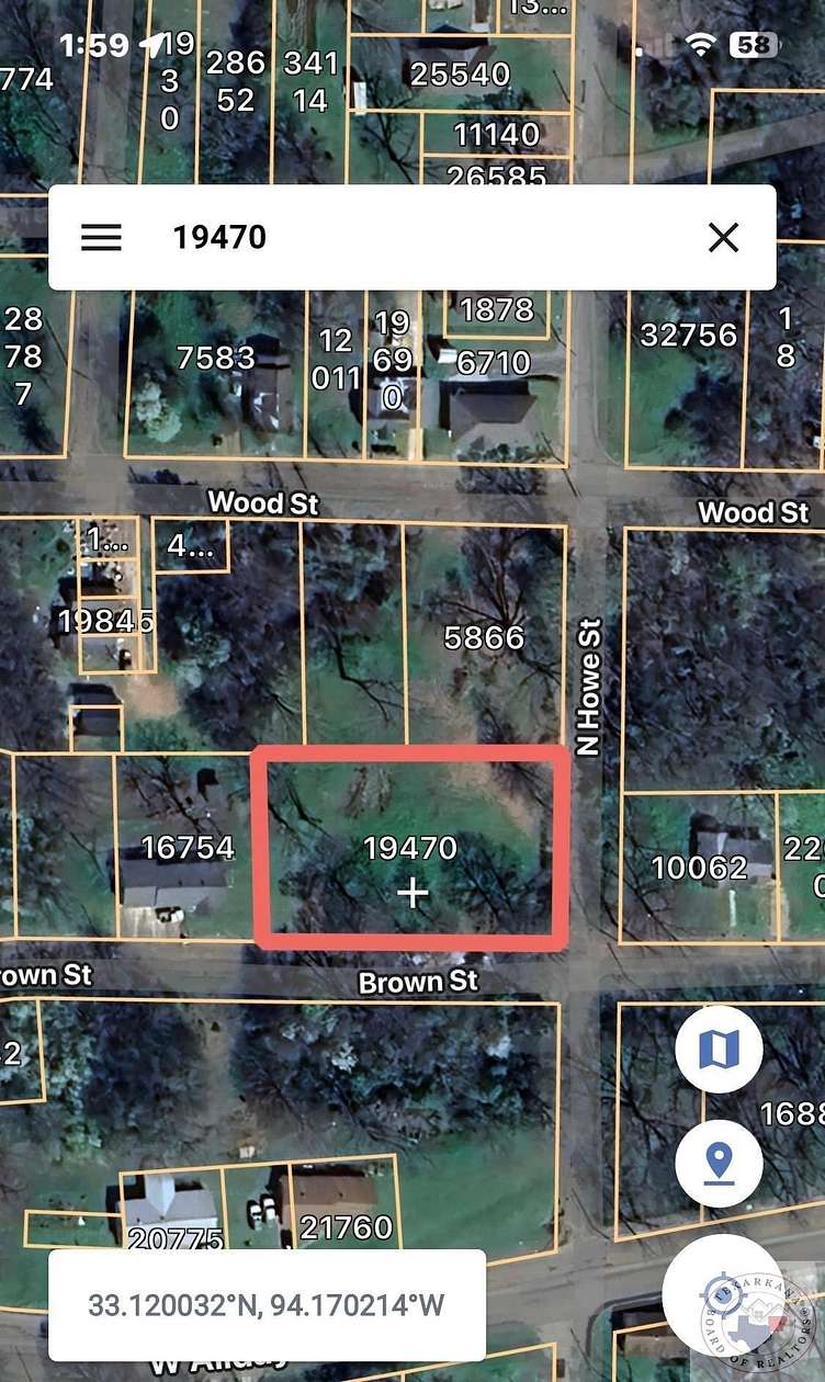 0.55 Acres of Land for Sale in Atlanta, Texas