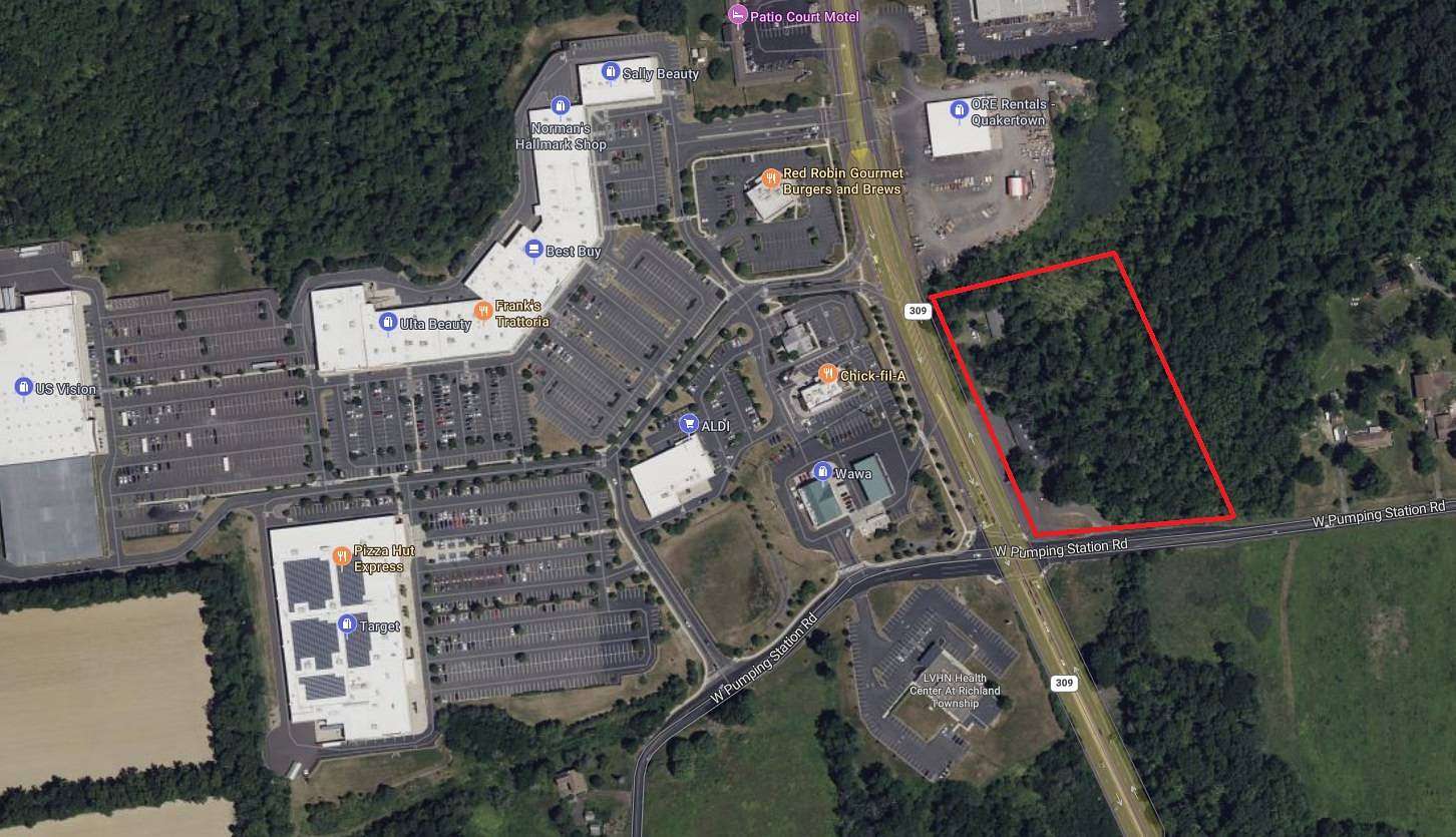 3.9 Acres of Commercial Land for Sale in Quakertown, Pennsylvania