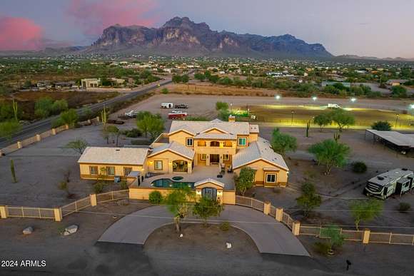 8.45 Acres of Land with Home for Sale in Apache Junction, Arizona