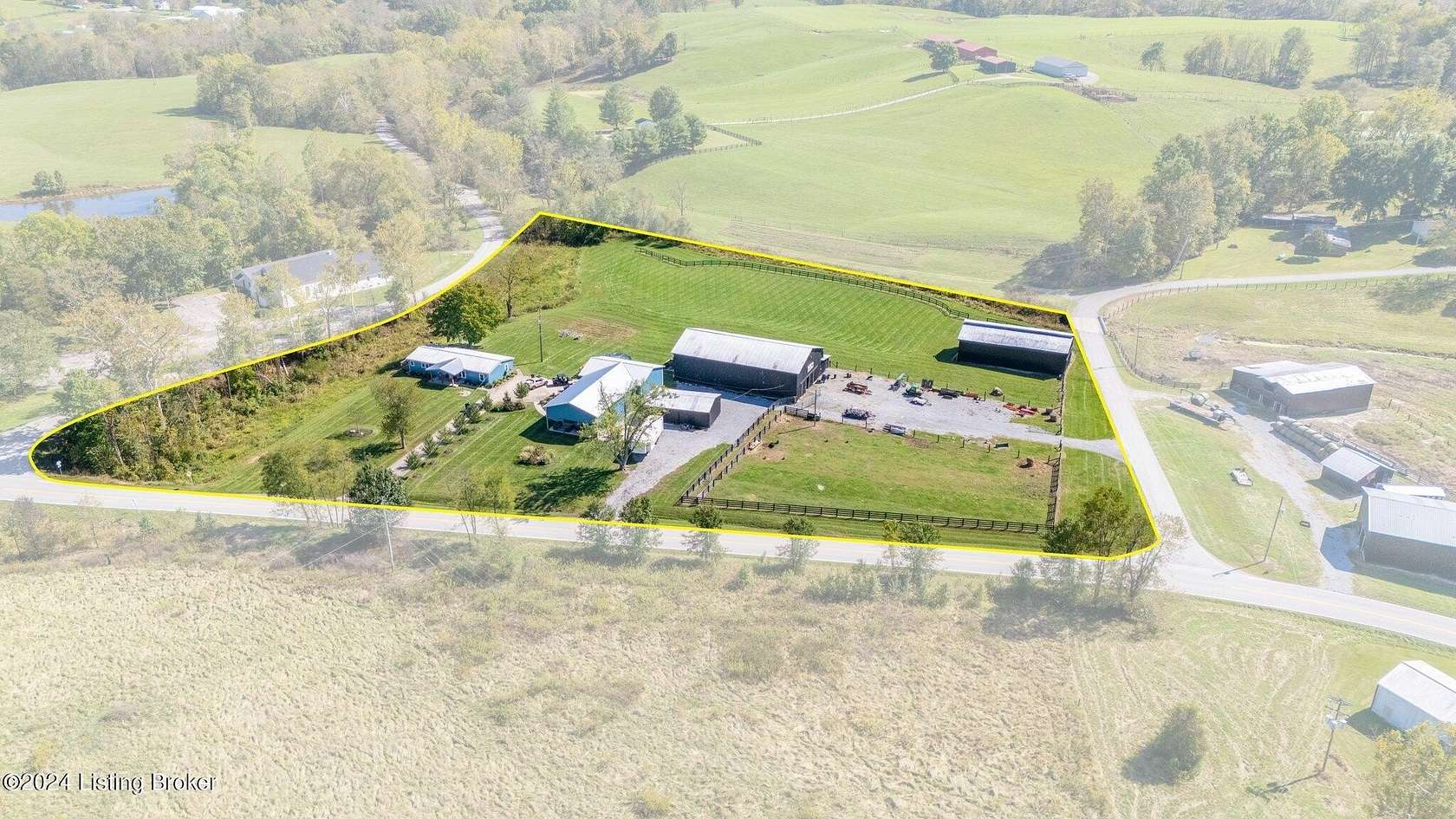 6.22 Acres of Land with Home for Sale in Carrollton, Kentucky