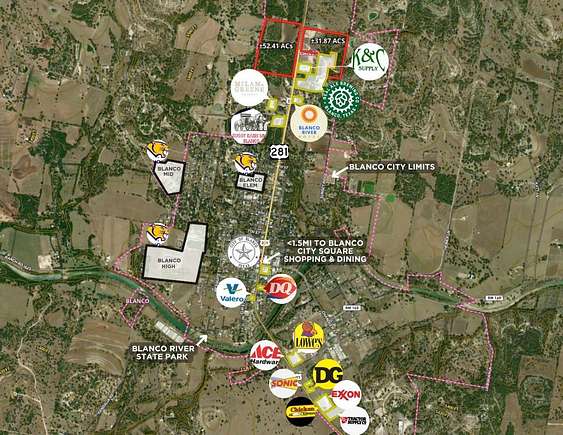 31.87 Acres of Commercial Land for Sale in Blanco, Texas