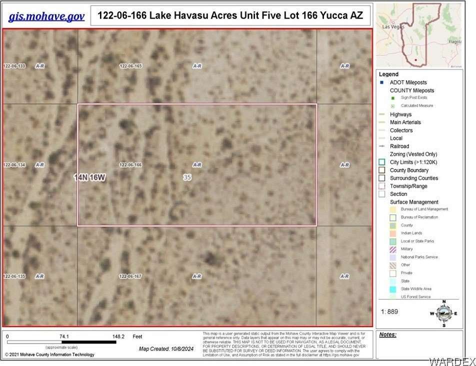 1.244 Acres of Residential Land for Sale in Yucca, Arizona