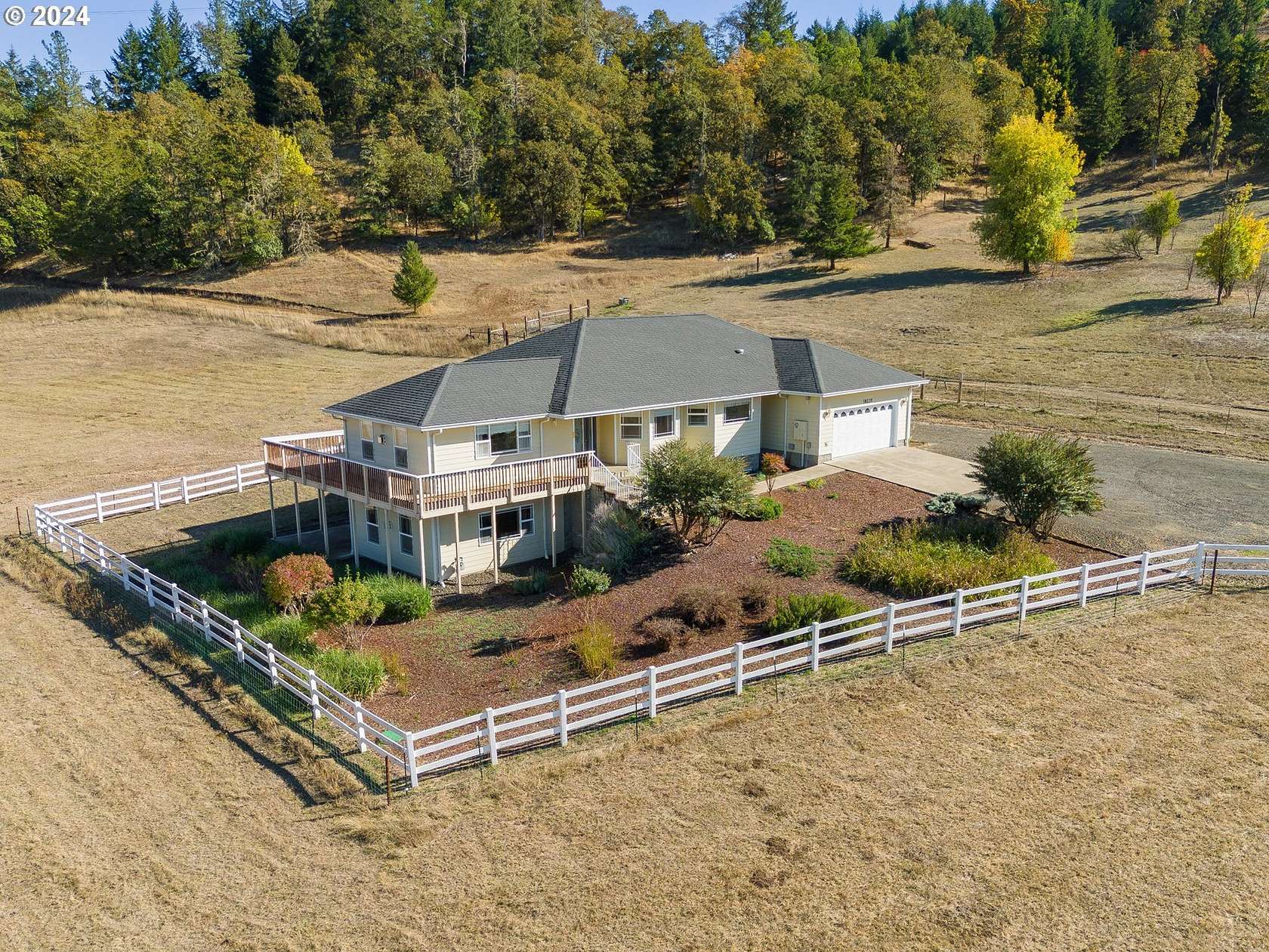 27.13 Acres of Agricultural Land with Home for Sale in Roseburg, Oregon