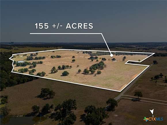 155.57 Acres of Agricultural Land with Home for Sale in Rockdale, Texas