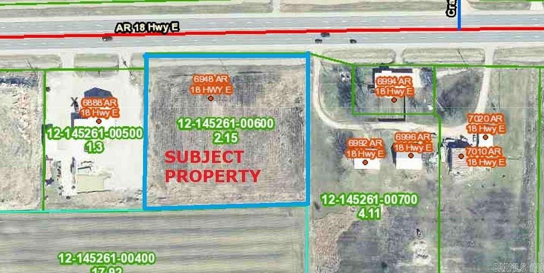 2.15 Acres of Commercial Land for Sale in Bay, Arkansas