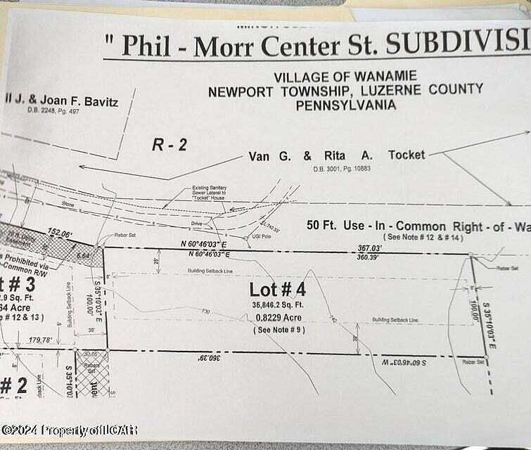 0.82 Acres of Residential Land for Sale in Wanamie, Pennsylvania