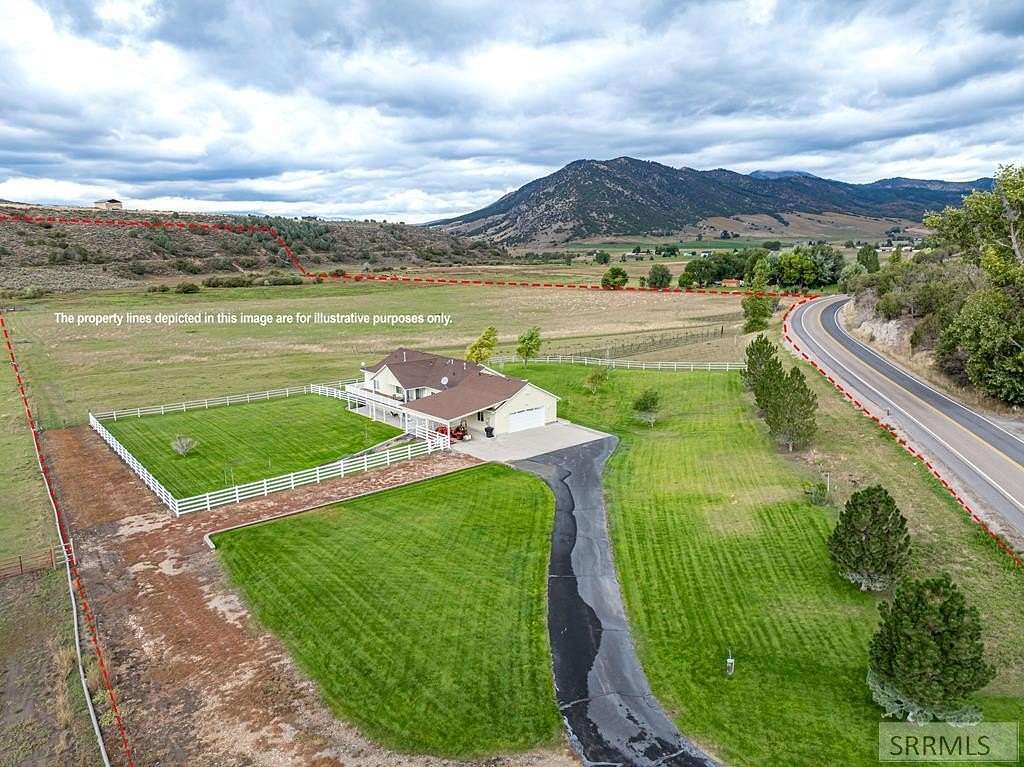 47.4 Acres of Agricultural Land with Home for Sale in Lava Hot Springs, Idaho