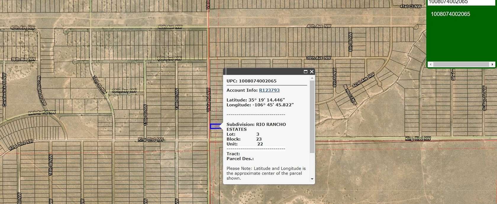 0.5 Acres of Land for Sale in Rio Rancho, New Mexico