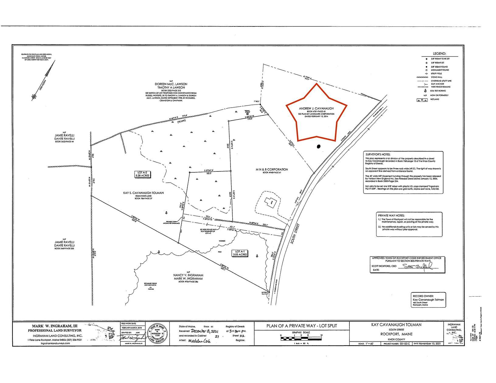 3.05 Acres of Residential Land for Sale in Rockport, Maine