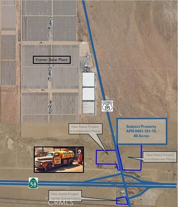 80 Acres of Land for Sale in Kramer Junction, California